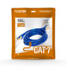 Cabo Patch Cord Cat.7 FTP 600 MHz 10 Gbps 1,5 Metros Azul Pluscable - CAT715BL
