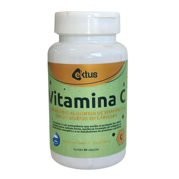VITAMINA C + ZINCO + SELÊNIO 60 CAPS 1650MG EKTUS