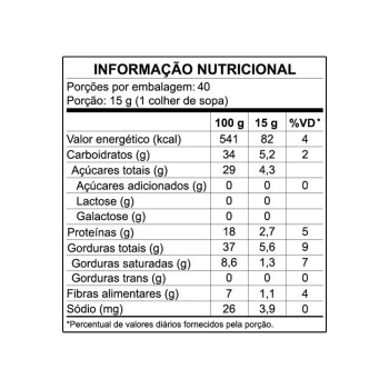Pasta de Amendoim Power1One - Peanut Butter 600 G