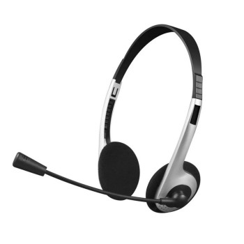 Fone de Ouvido Headset com Microfone Conexão P2 Cinza C3Plus - PH-01SI