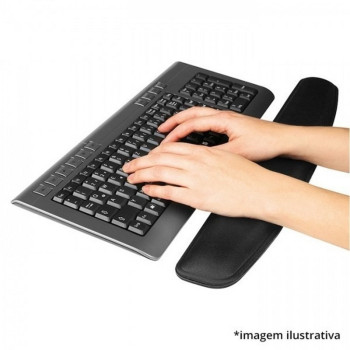 Apoio de Punho Ergonômico Gel Multilaser para Digitação Preto - AC033
