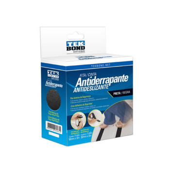 Fita Adesiva Antiderrapante 50mm x 5m Tekbond Preto - 21161050501