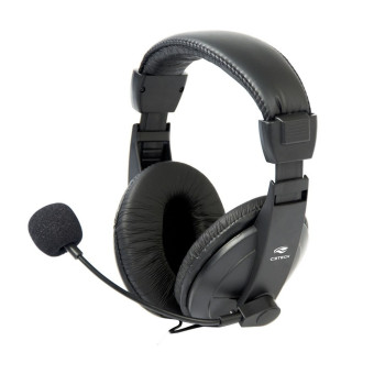 Fone de Ouvido Headset com Microfone com Plug P2 Preto Voicer Comfort C3Tech - PH-60BK