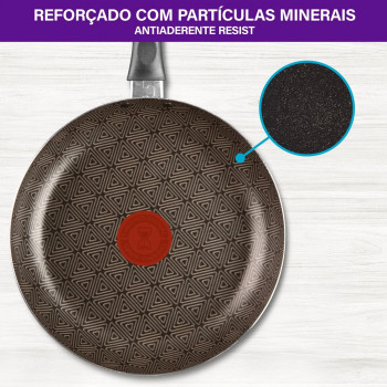Jogo de Panelas Rochedo Facilita Vermelho 5 Peças