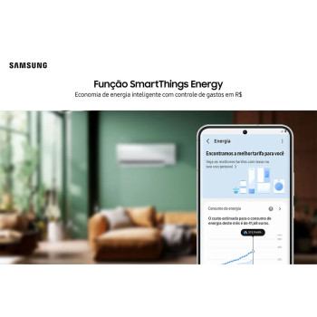 Ar Condicionado Samsung Split Inverter WindFree AI 9.000 BTU/h, Frio, Wi-Fi, Auto Clean