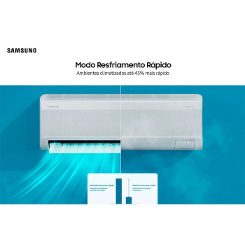Ar Condicionado Samsung Split Inverter WindFree AI 9.000 BTU/h, Frio, Wi-Fi, Auto Clean