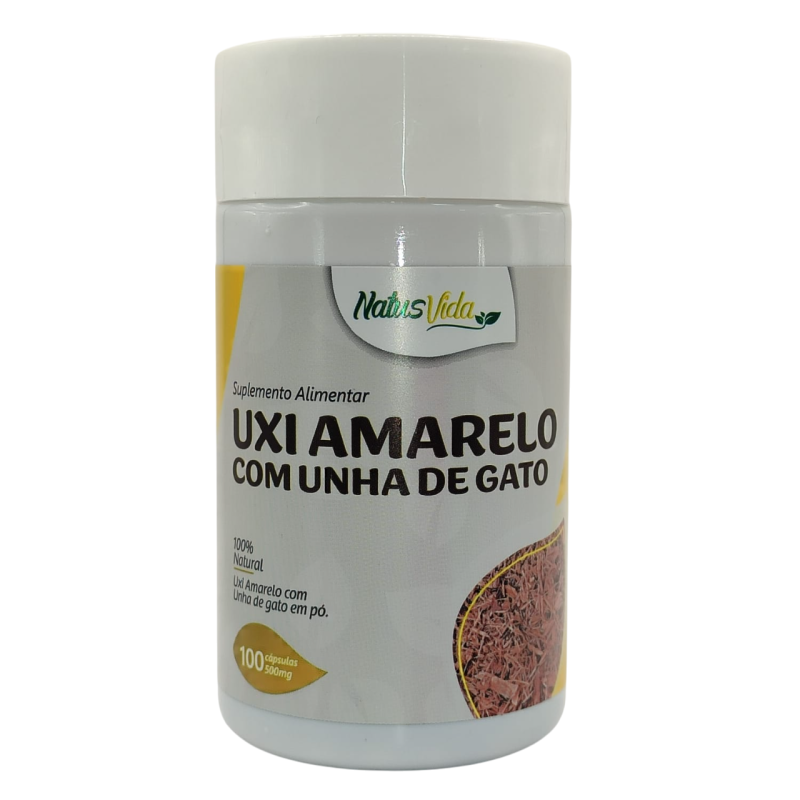 UXI AMARELO COM UNHA DE GATO 500MG 100 CAPS UXI AMARELO COM UNHA DE GATO 500MG 100 CAPS