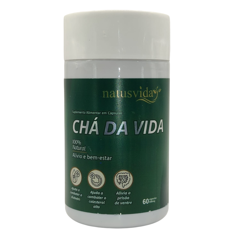 CHÁ DA VIDA 500MG 60 CAPS