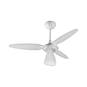 Ventilador teto wind light branco com lustre 127v 3 pas Ventisol
