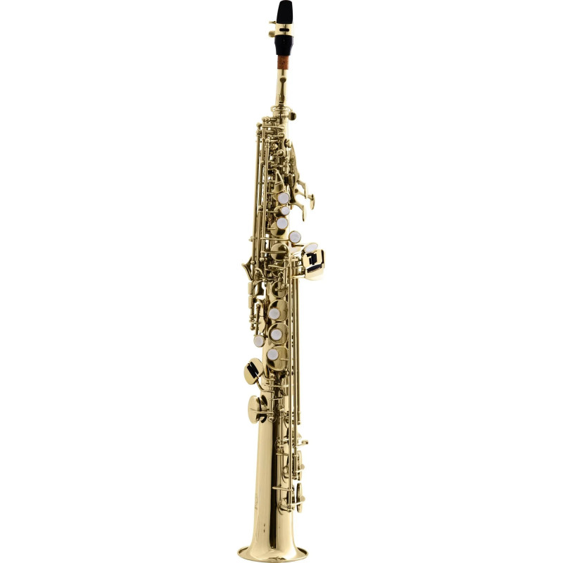 Saxofone Harmonics BB HST410L Soprano Reto Laqueado Saxofone Harmonics BB HST410L Soprano Reto Laqueado
