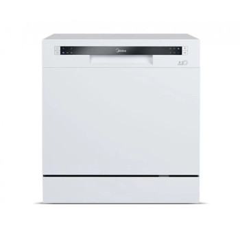 Lava-Louças Midea DWA08B, Esteriliza, Pré lavagem, 8 Serviços, Branca 127V