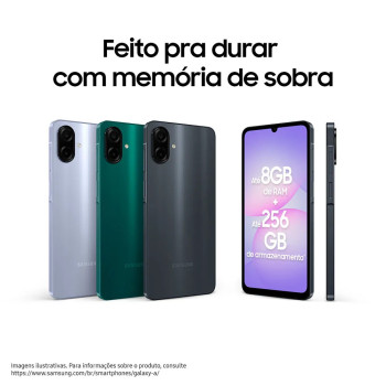 Samsung Galaxy A07, 128GB, 4GB RAM + RAM Plus até 4GB, Preto