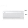 Ar Condicionado Split Samsung Digital Inverter Ultra AI 12.000 BTUs, Frio, WindFree, AR12DYFAAWKXAZ, Branco 220V