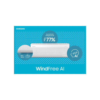 Ar Condicionado Split Samsung Digital Inverter Ultra AI 12.000 BTUs, Frio, WindFree, AR12DYFAAWKXAZ, Branco 220V