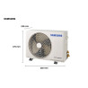 Ar Condicionado Split Samsung Digital Inverter Ultra AI 12.000 BTUs, Frio, WindFree, AR12DYFAAWKXAZ, Branco 220V