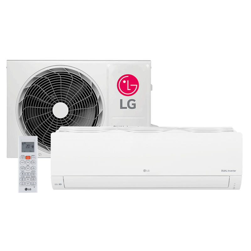 Ar Condicionado LG Split Dual Inverter Compact +AI 12.000 BTUs, Frio, S3-Q12JAQAL, Branco 220V Ar Condicionado LG Split Dual Inverter Compact +AI 12.000 BTUs, Frio, S3-Q12JAQAL, Branco 220V