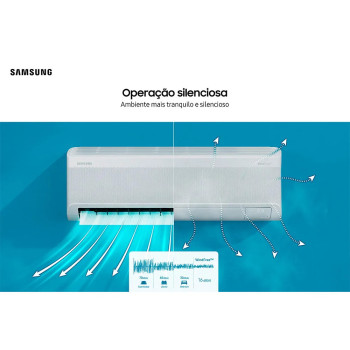 Ar Condicionado Split Samsung Digital Inverter WindFree AI Frio 2 18.000 BTUs, AR18DYFAAWKXAZ, Branco 220V