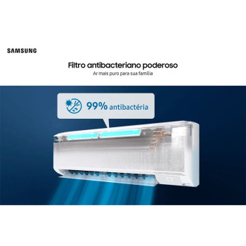 Ar Condicionado Split Samsung Digital Inverter WindFree AI Frio 2 18.000 BTUs, AR18DYFAAWKXAZ, Branco 220V