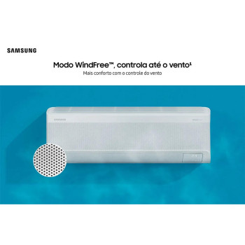 Ar Condicionado Split Samsung Digital Inverter WindFree AI Frio 2 18.000 BTUs, AR18DYFAAWKXAZ, Branco 220V