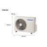 Ar Condicionado Split Samsung Digital Inverter WindFree AI Frio 2 18.000 BTUs, AR18DYFAAWKXAZ, Branco 220V