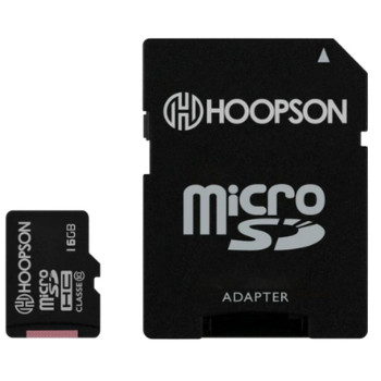 Cartão de Memória Hoopson 16 GB Micro SD HC Classe 10 com Adaptador - SD-16