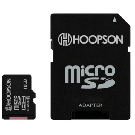 Cartão de Memória Hoopson 16 GB Micro SD HC Classe 10 com Adaptador - SD-16