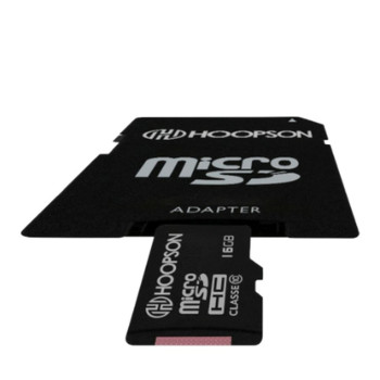 Cartão de Memória Hoopson 16 GB Micro SD HC Classe 10 com Adaptador - SD-16