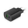 Carregador de Celular Parede com 2 Portas USB/Type-C 3.0A 20W Ultra Rápido Bivolt Preto Goldentec Get - 65644