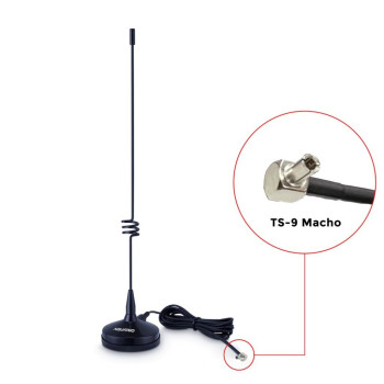Antena para Celular Aquário Omnidirecional Móvel Veicular Quadriband 7 DBI - CM-907T