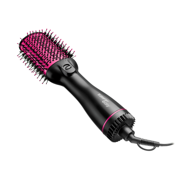 Escova Secadora Taiff Easy Oval 1200W, Preto e Pink 127V