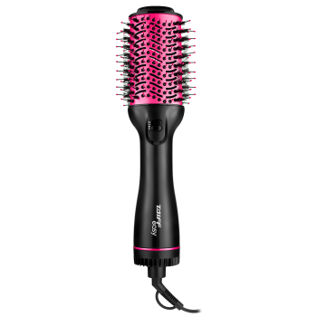 Escova Secadora Taiff Easy Oval 1200W, Preto e Pink 127V