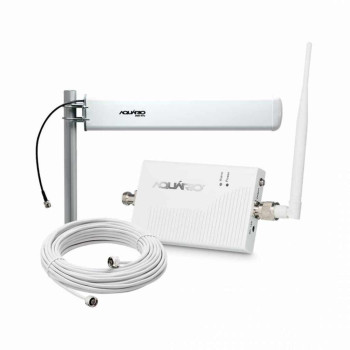 Repetidor de Sinal de Celular Kit Antena de 2600 MHz 60 DB + Cabo de 15 Metros Aquário - RP-2660