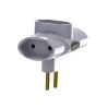 Adaptador Tomada T 3 Tomadas 2 Pinos 10A Branco Legrand Daneva - DN1552 Adaptador Tomada T 3 Tomadas 2 Pinos 10A Branco Legrand Daneva - DN1552