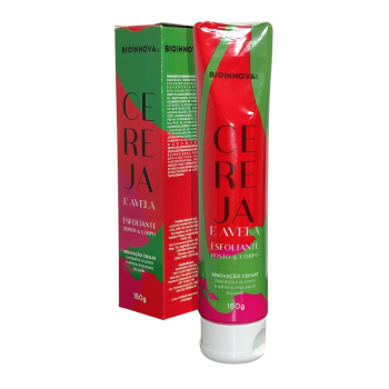 ESFOLIANTE ROSTO E CORPO CEREJA E AVELÃ 150G BIOINNOVA