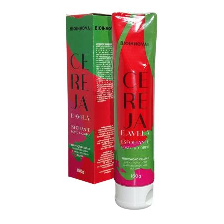 ESFOLIANTE ROSTO E CORPO CEREJA E AVELÃ 150G BIOINNOVA