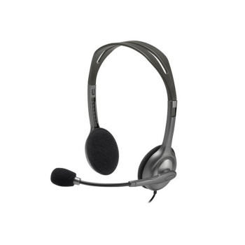Fone de Ouvido Headset com Microfone Conexão P3 Cinza Logitech - H111-ES-06