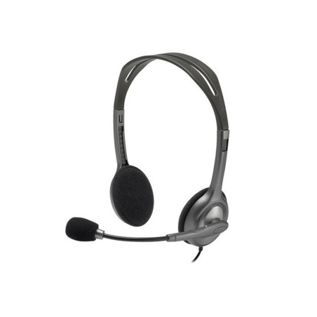 Fone de Ouvido Headset com Microfone ConexÃ£o P3 Cinza Logitech - H111-ES-06