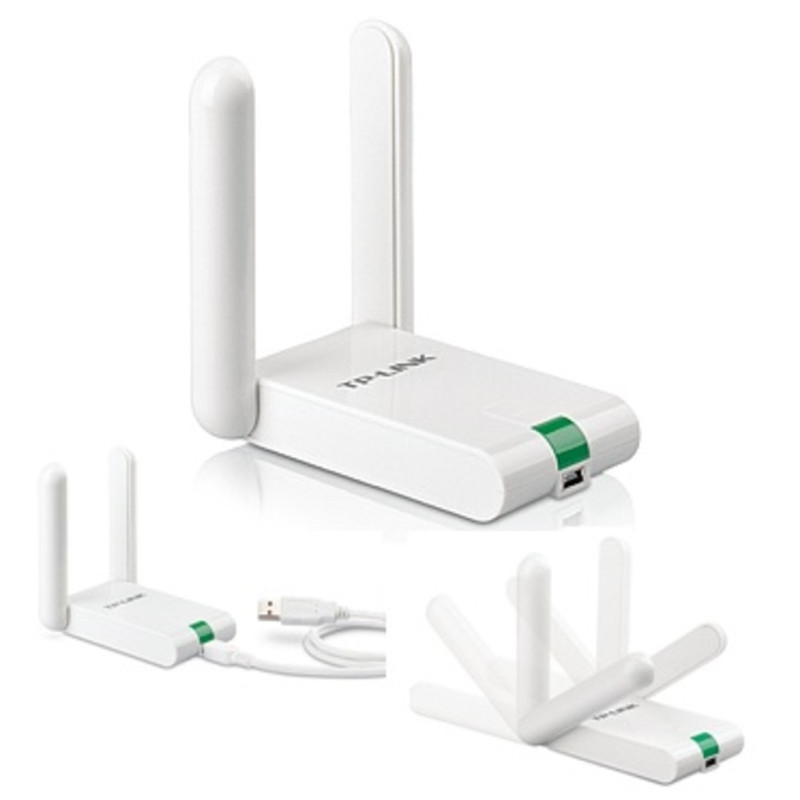 Adaptador USB Wireless Tp-Link 300N 2 Antenas de Alto Ganho - TL-WN822N