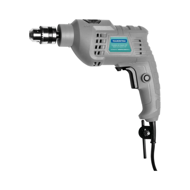 Furadeira Impacto 3/8 500W 127V Cinza Tramontina