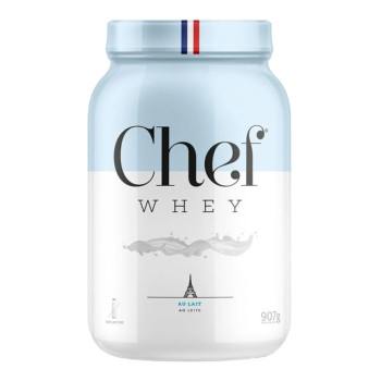 WHEY 100% CHEF WHEY ZERO LACTOSE 907G AU LAIT (AO LEITE) POTE