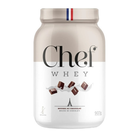 WHEY 100% CHEF WHEY ZERO LACTOSE 907G MOUSSE AU CHOCOLAT (MOUSE DE CHOCOLATE) POTE