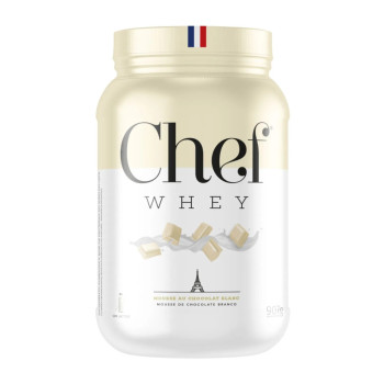 WHEY 100% CHEF WHEY ZERO LACTOSE 907G MOUSSE AU CHOCOLAT BLANC (CHOCOLATE BRANCO) POTE