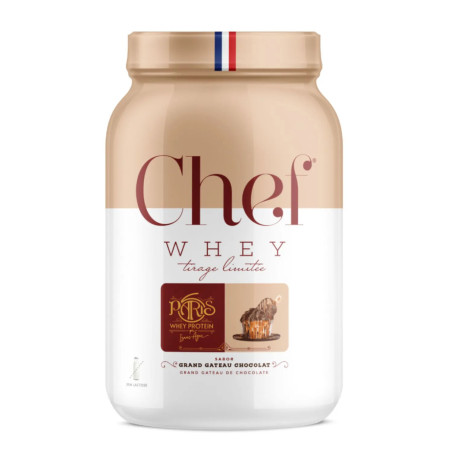 WHEY 100% CHEF WHEY ZERO LACTOSE PARIS 6 800G GRAND GATEAU DE CHOCOLATE POTE