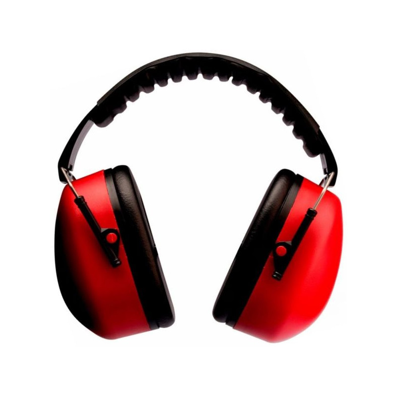 Abafador Auditivo Muffler Preto e Vermelho (20) 3m