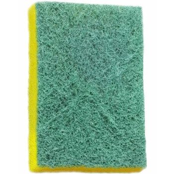 ESPONJA LIMPEZA DUPLA FACE PROFISSIONAL (10) verde / amarela 75x110mm 3M 3m