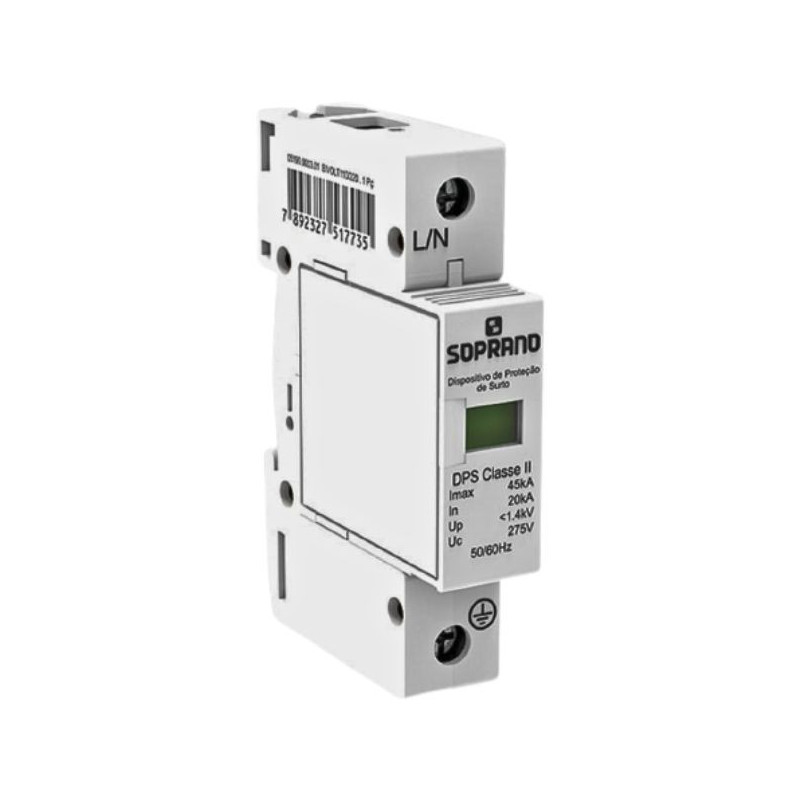 Dispositivo proteção contra surtos 45KA classe II DSP1  Soprano 37825