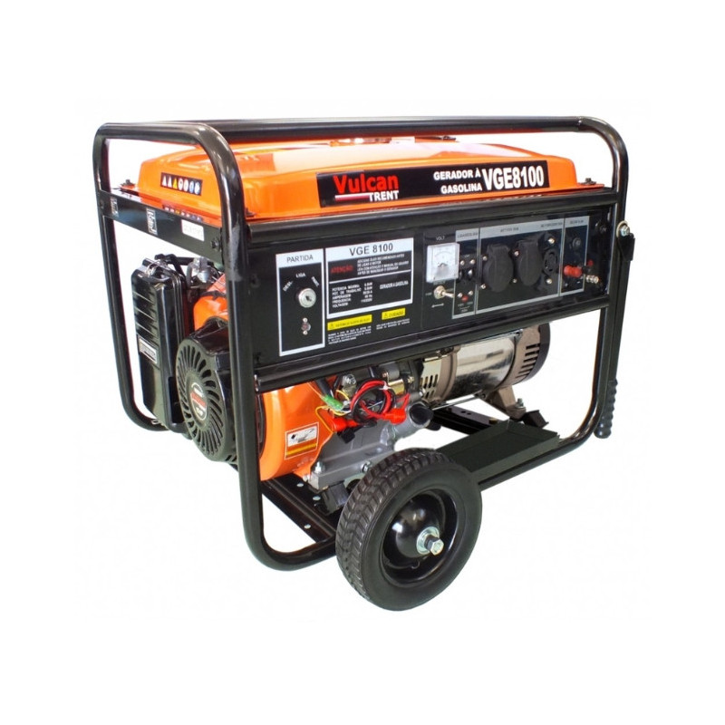 Gerador Gasolina 7200W 4 Tempo Partida Eletrica bivolt 15HP  Vulcan