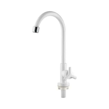 Torneira Para Cozinha Mesa Bica Movel Sicilia Branca 1/2 Herc 43256