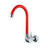 Torneira Para Cozinha Parede Bica Movel 1/2 Twist Vermelha Herc