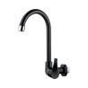 Torneira Para Cozinha Parede Bica Movel 1/2 Twist Preta Herc
